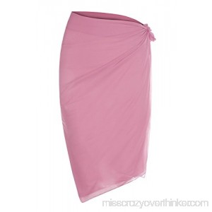 Chuanqi Womens Sarongs for The Beach Summer Swimwear Chiffon Cover up Solid Color Pareo Wrap Medium B07DWYNHN3